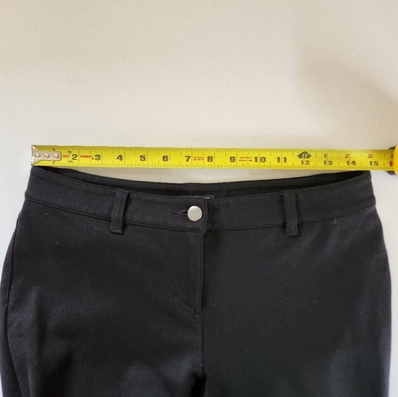 Eileen Fisher Black Equestrian Riding Pants Ankle Zipper Skinny Minimalist small - Picture 11 of 13